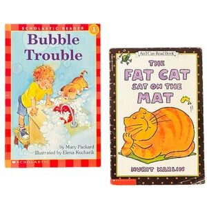 ✅ 5 for $25 - Books: Bubble Trouble & The Fat Cat Sat On The Mat Early Readers